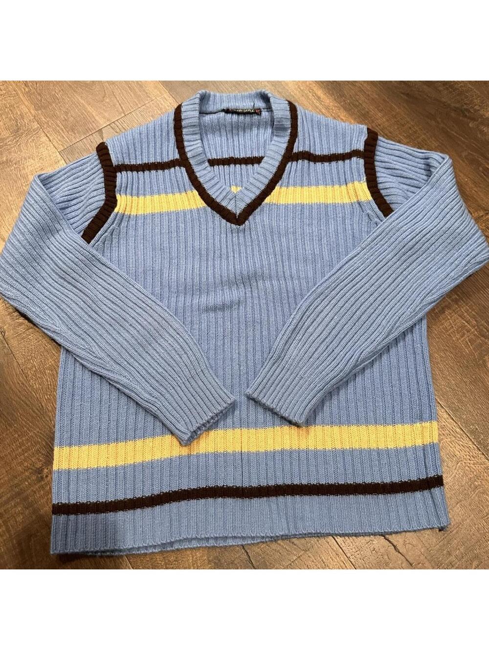 Women's Blue and Multi Jumper